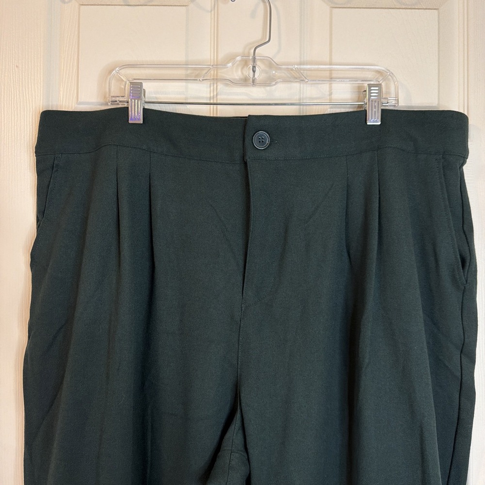 NWT Torrid Set Of 2 Women's Brushed Twill Wide Leg Pants Size 20R Maroon & Green - Picture 16 of 16